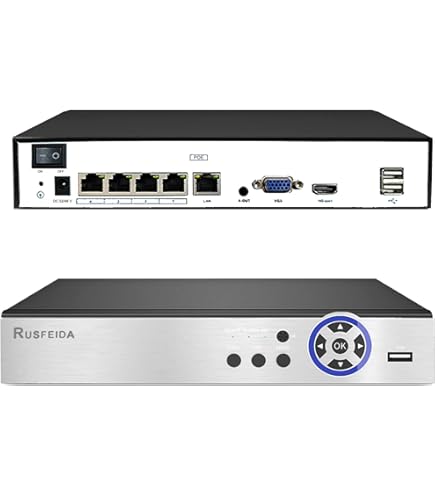 Amazon.com : Xenocam 4CH PoE NVR 5MP H.265 Security Network Video